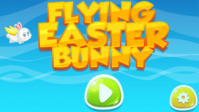 ပျံသန်းနေသော Easter Bunny